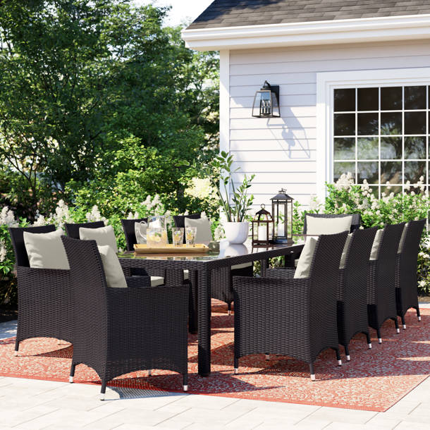 Sol 72 Outdoor™ Brentwood Glass Outdoor Bar Table & Reviews Wayfair